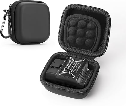 Case for BlueDriver OBD2 Scanner, Bluetooth OBDII Scanner Diagnostic Tool Protective Carrying Storage Bag, Mini Shockproof Waterproof Only Case Black