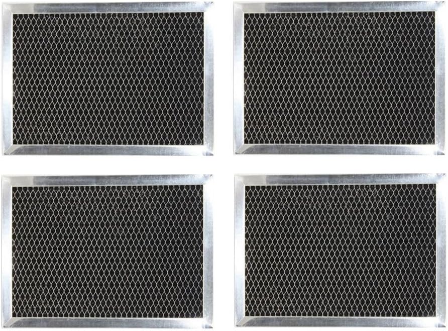 Replacement for GE WB02X10733 JX81B Microwave Charcoal Carbon Filters (4-Pack)