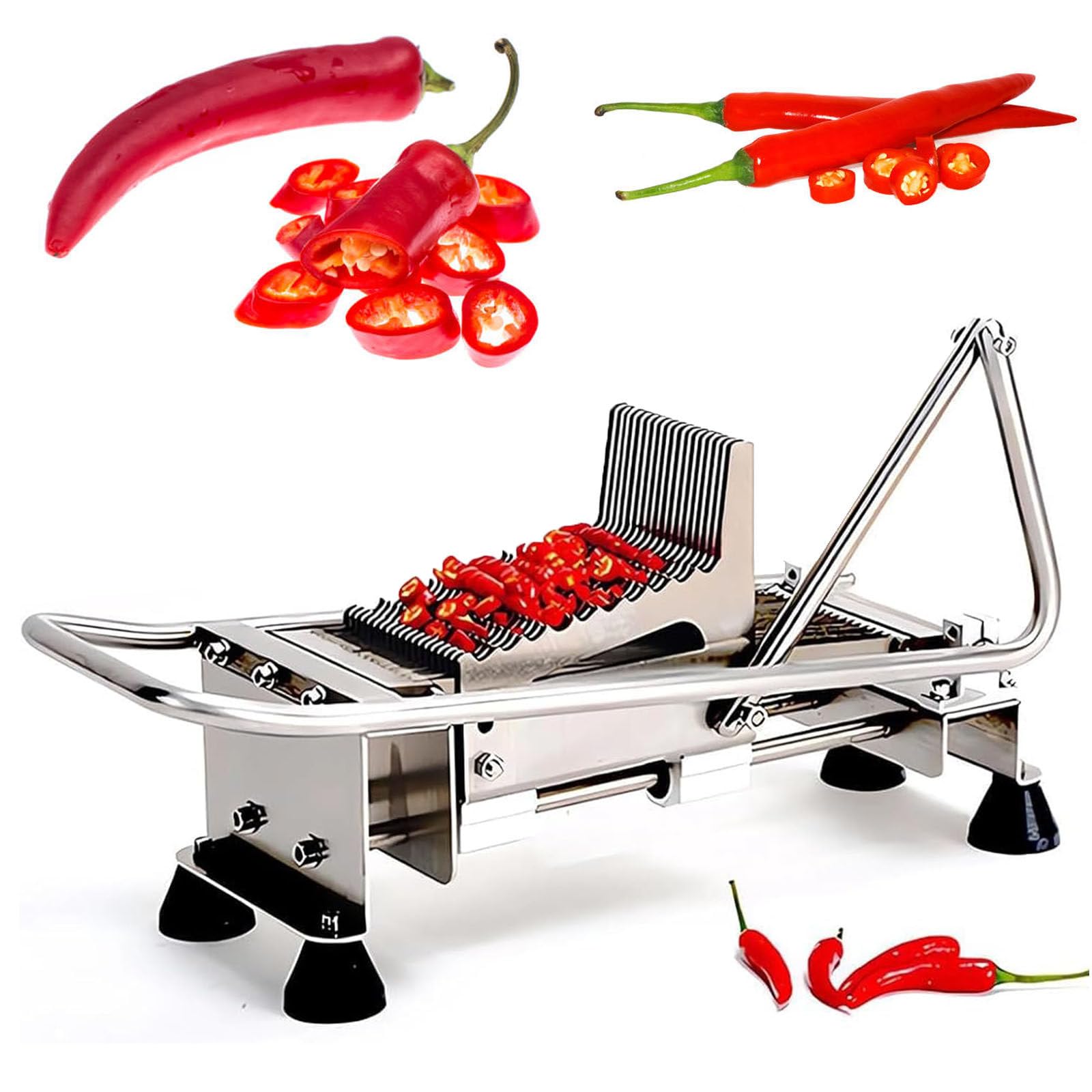 Ręczna krajalnica do warzyw, wielofunkcyjna krajalnica do wydajnego krojenia chili, grzybów, czosnku, cebulki, owoców i warzyw