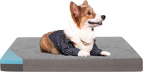 Miniatura 26 de Cama ortopédica de espuma viscoelástica para perros, camas refrescantes para perros extragrandes, cama impermeable para mascotas con funda extraíble