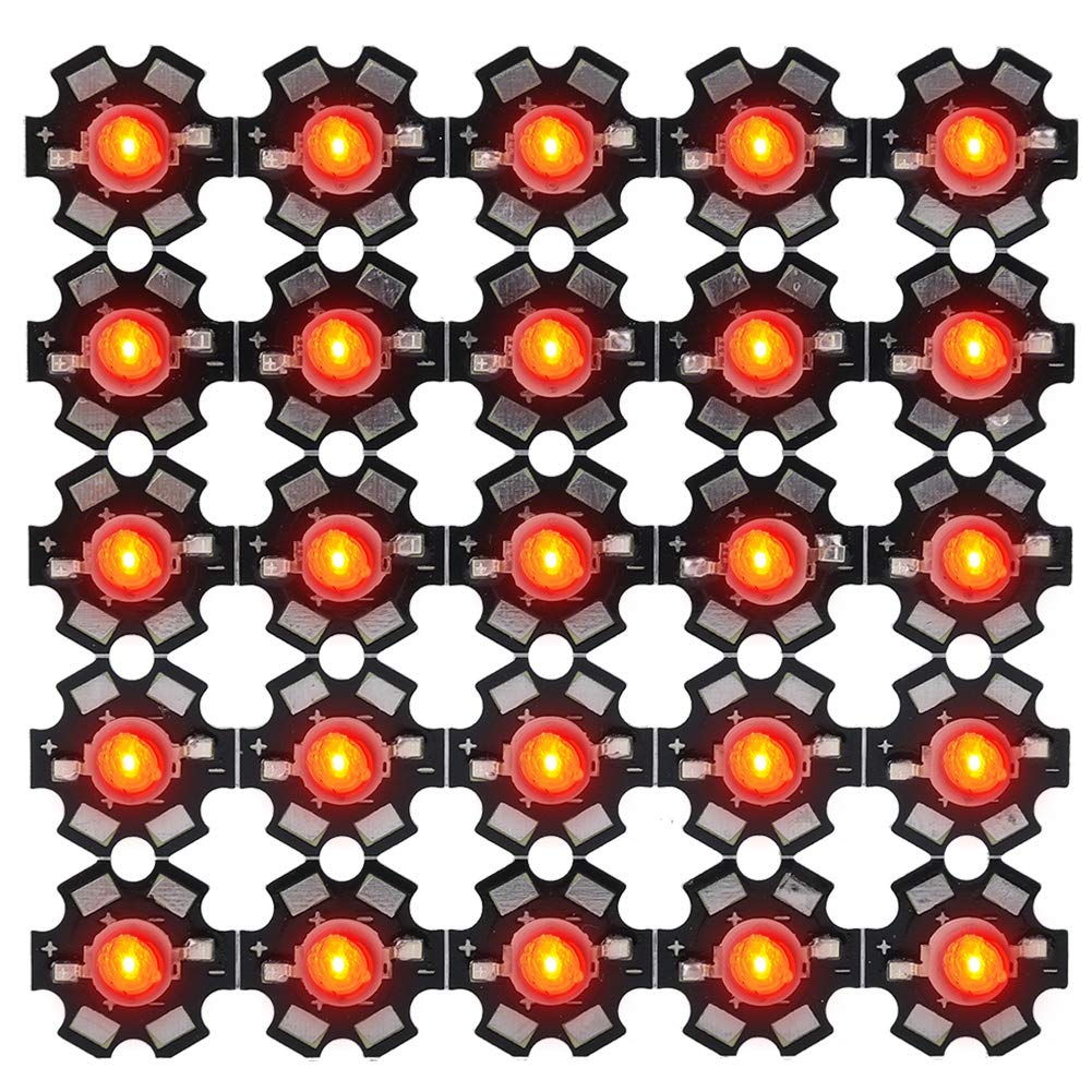 LED Lamp Beads, Low Power Consumption With Aluminium Base Light-Emitting(2.0-2.4V red light, 660NM)