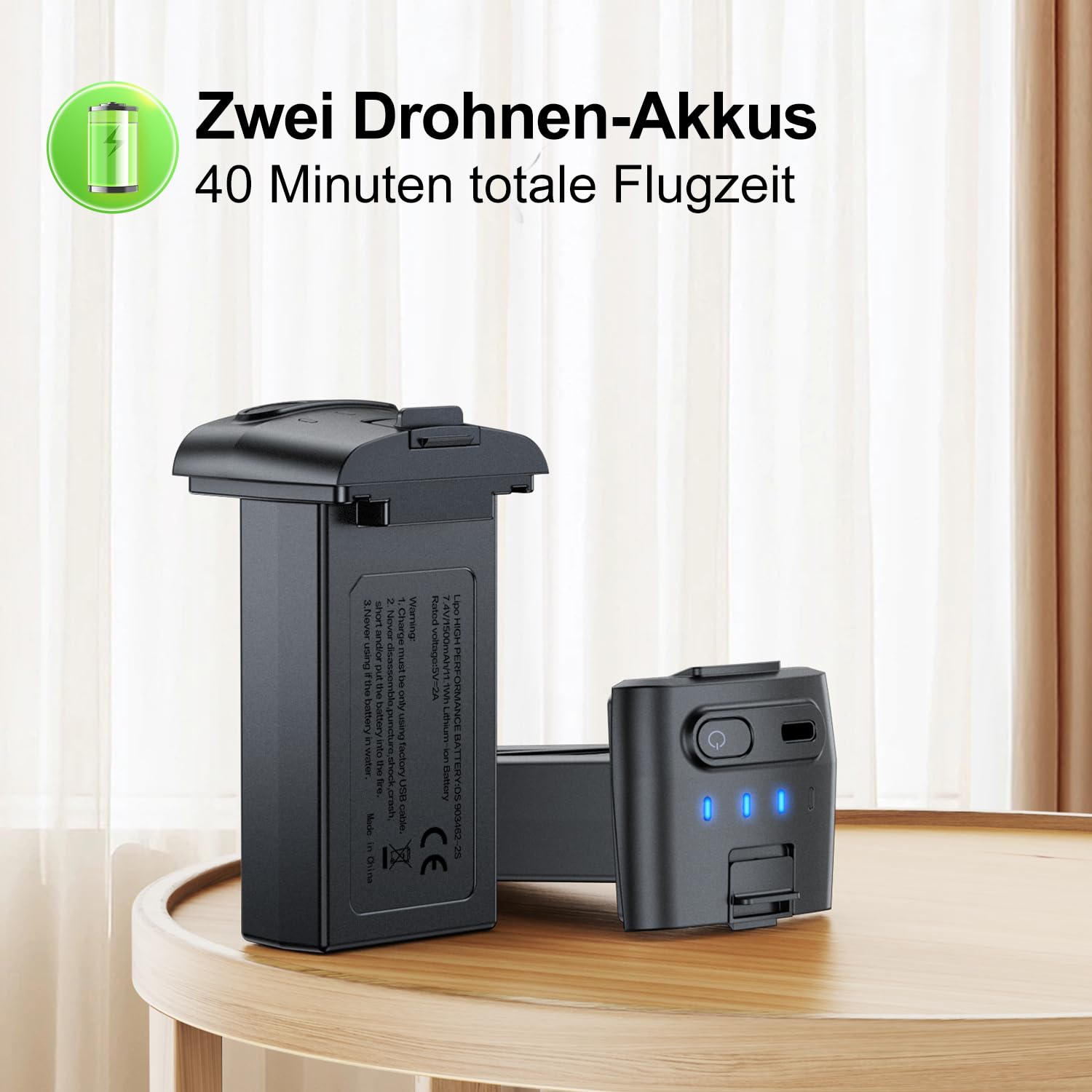 Loolinn | Drohne mit Kamera 4K als Geschenk für fortgeschrittene Anfänger - Zwei Akkus, 40 Minuten Flugzeit, 4K UHD Kamera, unterstützt Panorama und Zeitrafferaufnahmen, Unter 250g - Geschenkidee