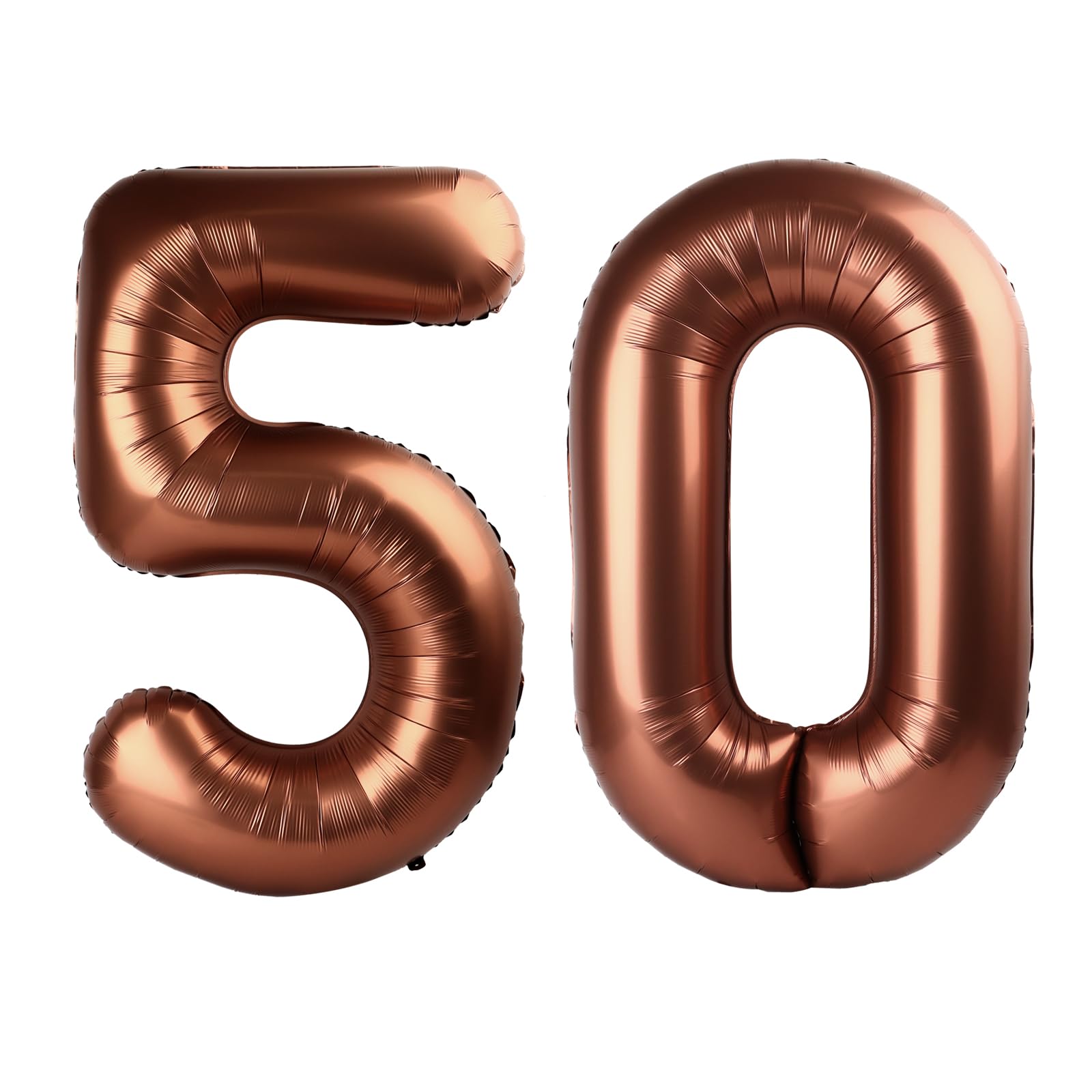 Brown 50 Balloon - Number Balloon 40 Inch, 50th Brown Birthday Decorations