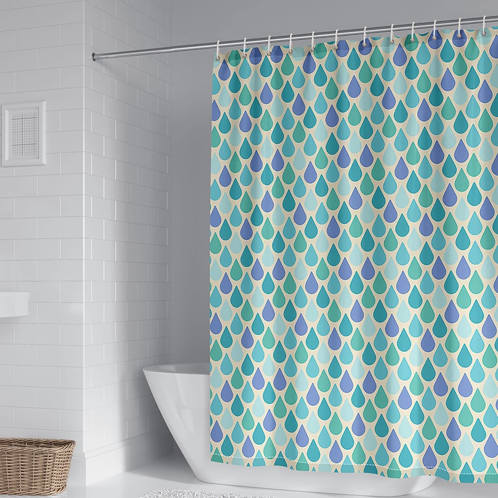 Rideau de douche anti moisissure 180x200 KnSam en polyester contre l'humidité