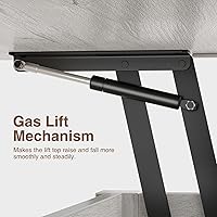 Vista 7 de Rolanstar Mesa de Centro con Tapa Elevable, Mesa de Centro Convertible Multifuncional con Cajones y Compartimento Oculto, se Convierte en Mesa