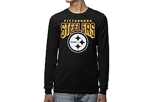 Pittsburgh Steelers Bold Logo Long Sleeve Fan Shirt - Officially Licensed NFL Jersey