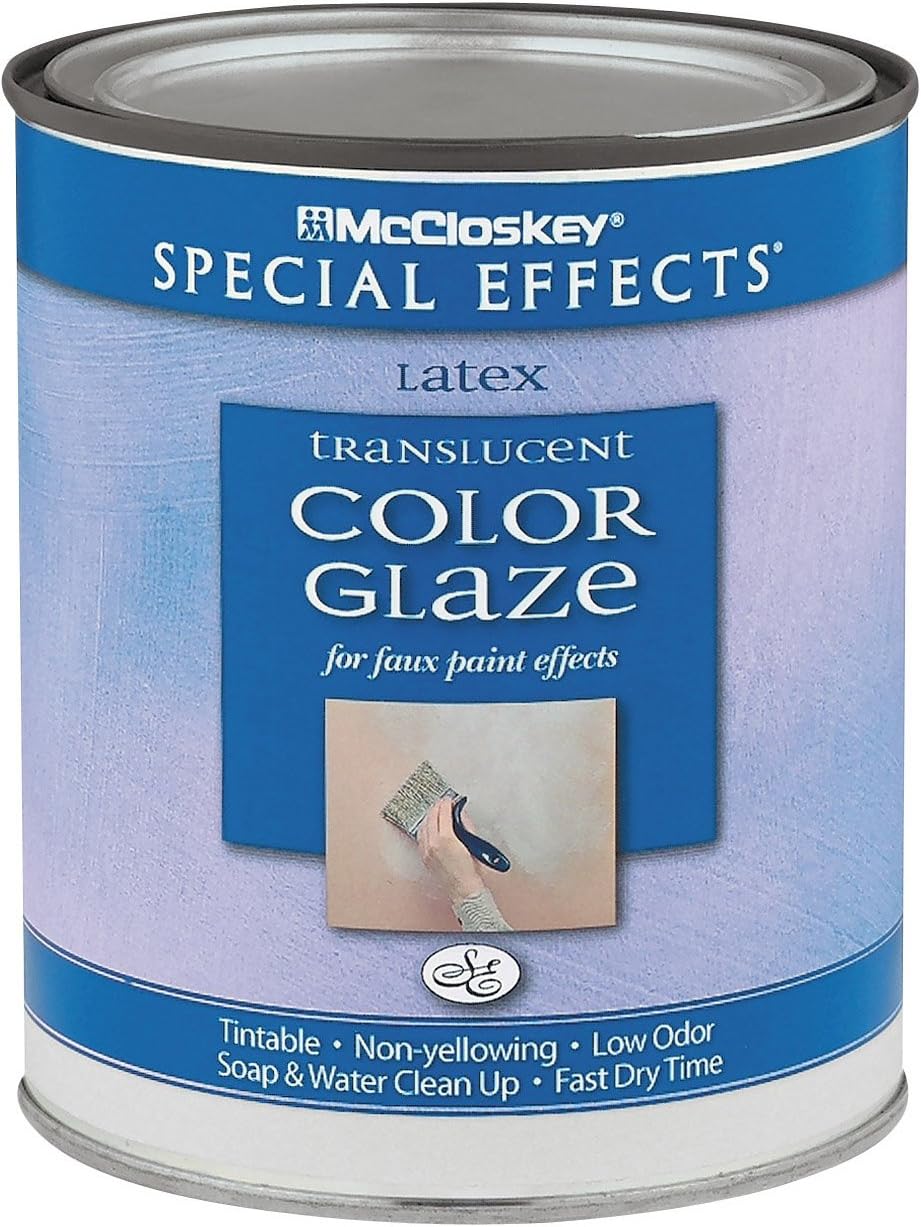 McCloskey 6297 Special Effects Translucent Color Glaze, 31 Fl. Oz, Latex