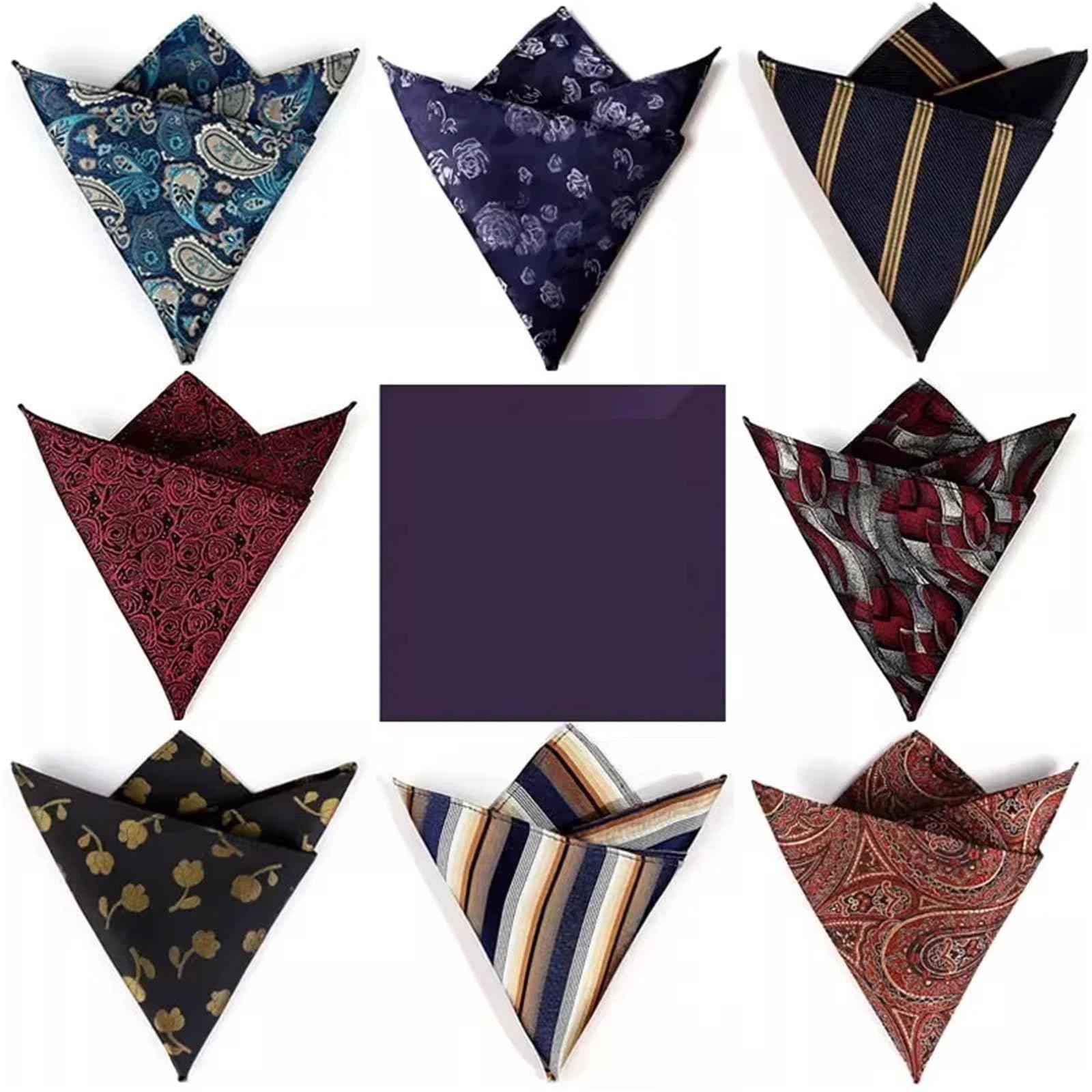 6 pañuelos de bolsillo for hombre | Pañuelo boda | Accesorio esmoquin for novio Para Uso Diario