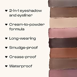 ALLEYOOP 11th Hour Waterproof Cream Eyeshadow Stick - Long-Lasting Eye Shadow Pencil & Eyeliner, Cream to Powder Stick & Highlighter - Smudge-Proof Eyeshadow Matte, Midnight Matte