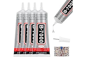 4PCS Multipurpose Rhinestone Glue B7000 Clear Glue for Crafts DIY Projects