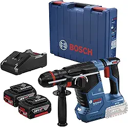Bosch Martelete Perfurador Rompedor 18V GBH 187-LI com 2 Baterias 4Ah e Carregador 18V
