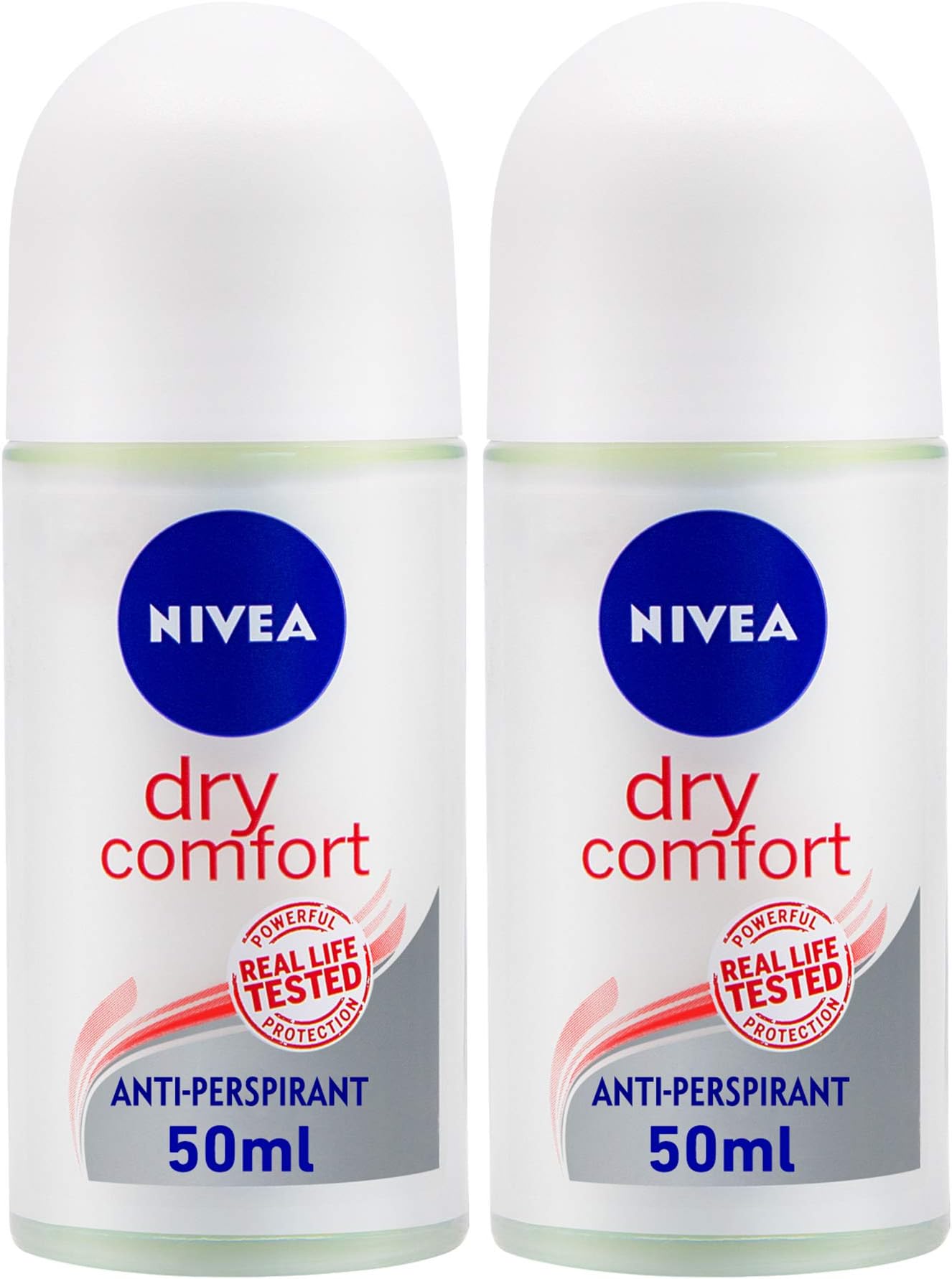 NIVEA Antiperspirant Roll-on for Women, Dry Comfort Quick Dry, 2x50ml