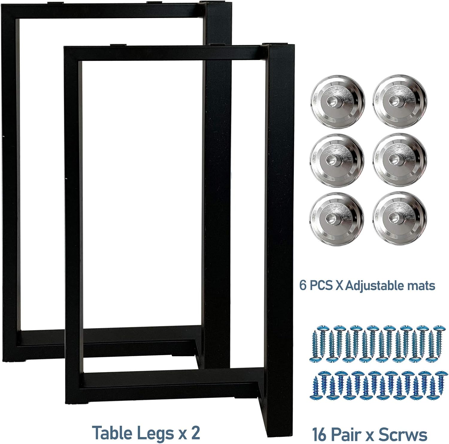 New Deal Karpevta Set of 2 Metal Table Legs 28 Height 17.7 Wide, Industrial Rustic Furniture Legs A Shade Dining Table Legs Dining Table Legs DIY Iron Bench Legs Heavy Duty Leg for Dining Furniture