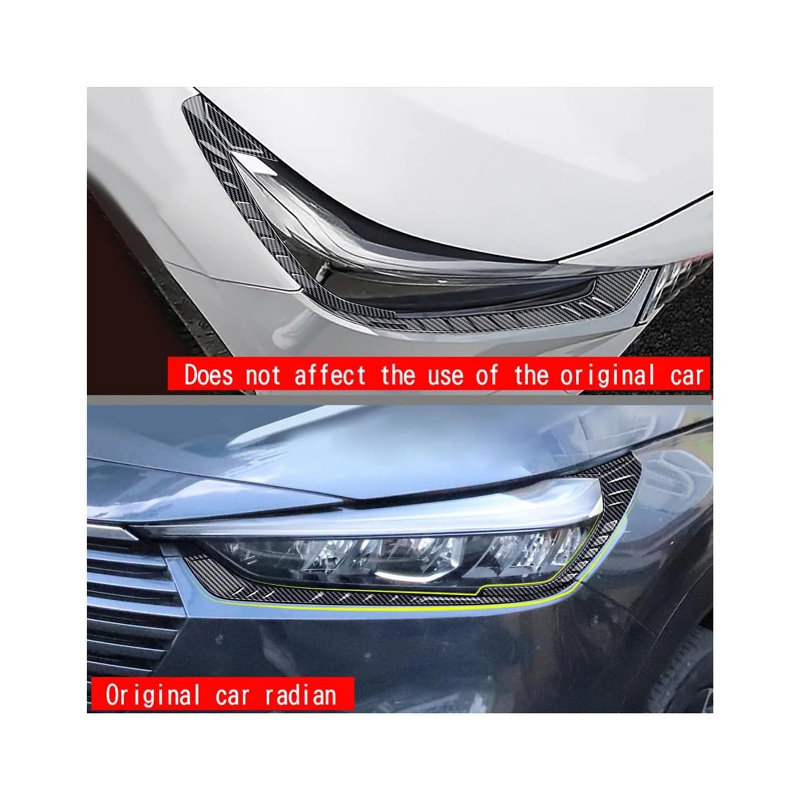 Naklejki na przednie reflektory,brwi,Compatible With HRV HR-V