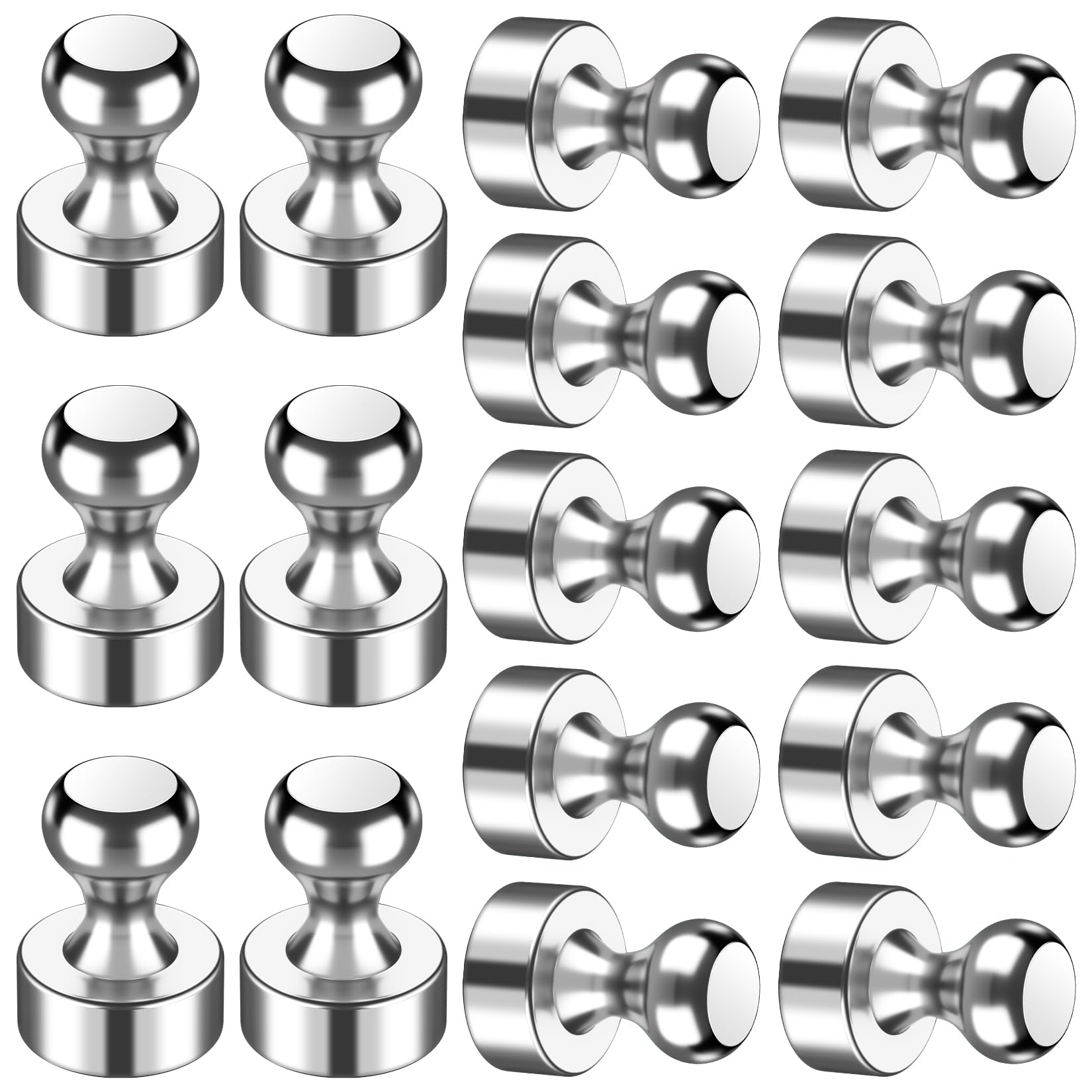 VNDUEEY Refrigerator Magnets, Small Magnets for Fridge 16pcs White Board Magnetic Push Pins Strong Magnetic Clips for Classroom Organization Cute Whiteboard for Kitchen Gadgets 2025 Office Locker