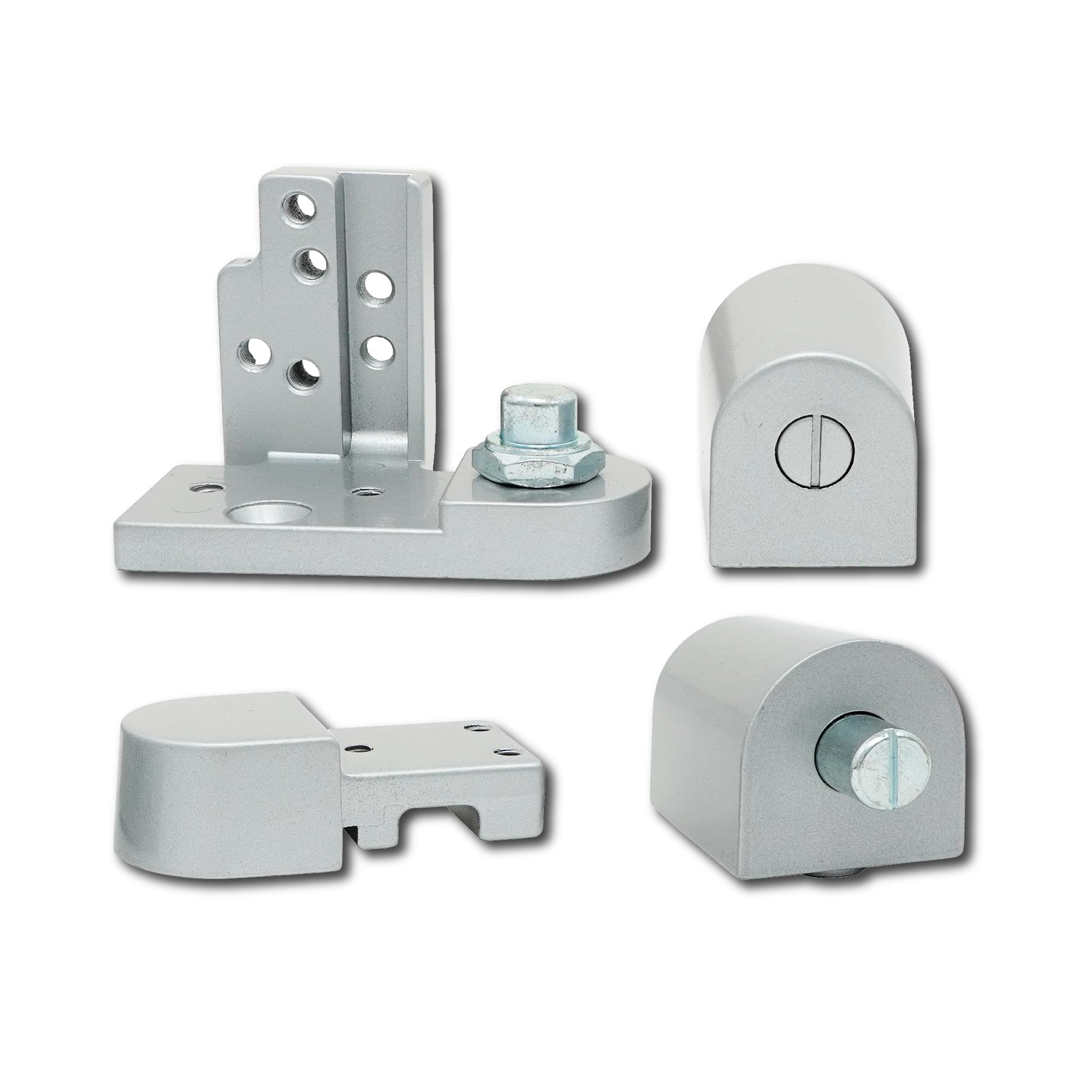 SUMMIT DOORWAREKawneer Pivot Door Hinge Set | Top and Bottom Set | Aluminum Finish | Right or Left Hand Options | Heavy Duty Commercial Door Hardware for Storefront Doors