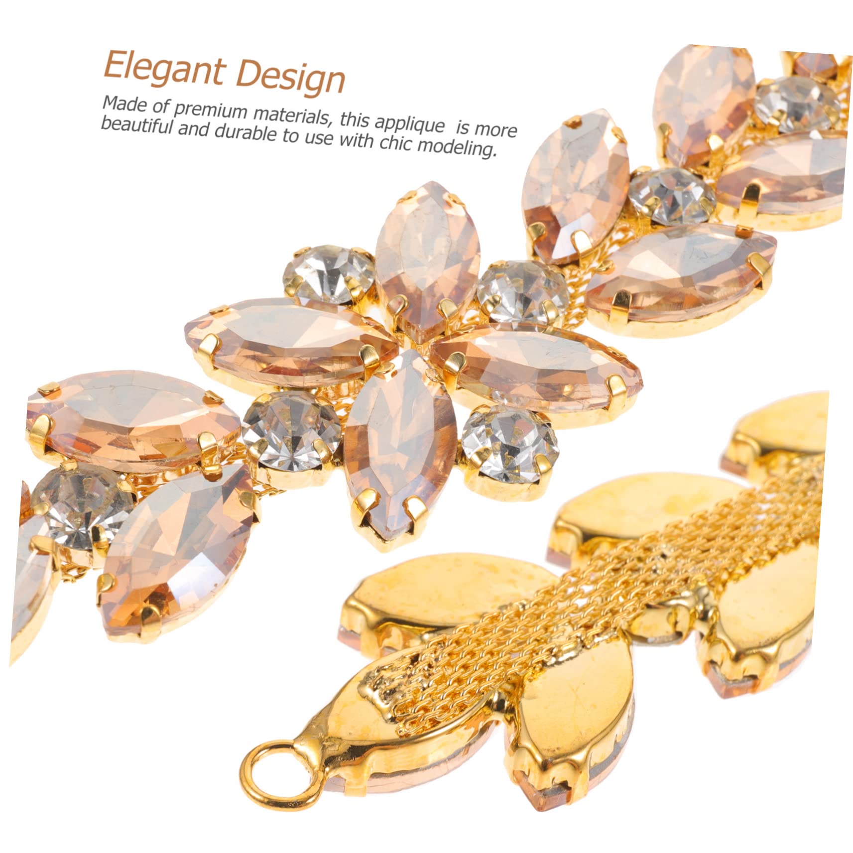5stücke Shiny Glass Rhinestone Applique Für Hochzeitskleid Brautschärpe Und Deko Glitzernde Applikation Für Kleider Taschen Und Haarschmuck Elegant Und Langlebig Für