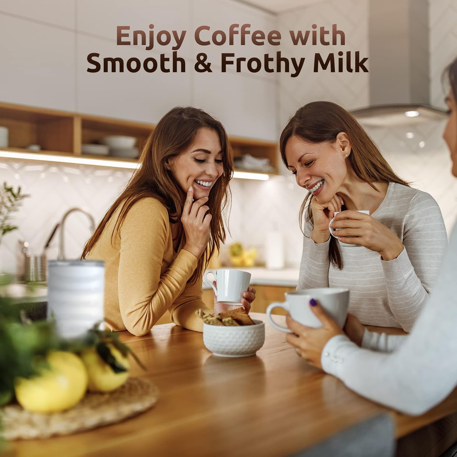 RATRSO Milk Frother, Electric Milk Steamer Soft Foam Maker with Two Whisks for Frothing and Heating Milk, 4 IN 1 Multifunction for Hot & Cold Froth, Automatic off & Easy Cleaning,Silent Operation: Home & Kitchen