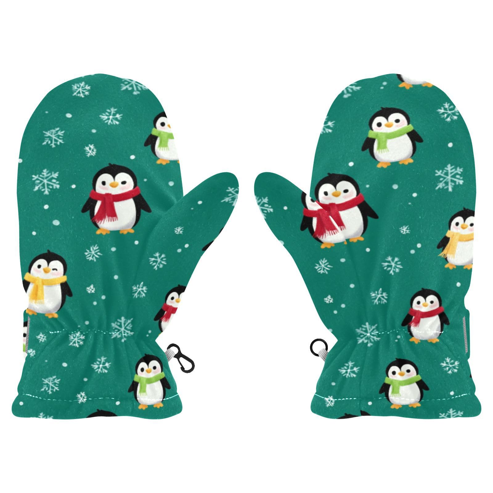 Plaaee Early 1990s Pattern Kids Glove Warm Mitten Winter Favor for Toddler Boys and Girls Children Cold Weather Gloves