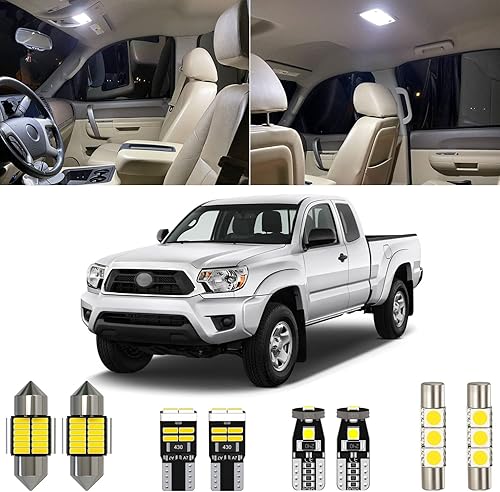 Kit de 7 piezas de 6000K blanco Tacoma LED luz interior kit de repuesto para Toyota Tacoma 2005 2006 2007 2008 2009 2010 2011 2012 2013 2014 2015,