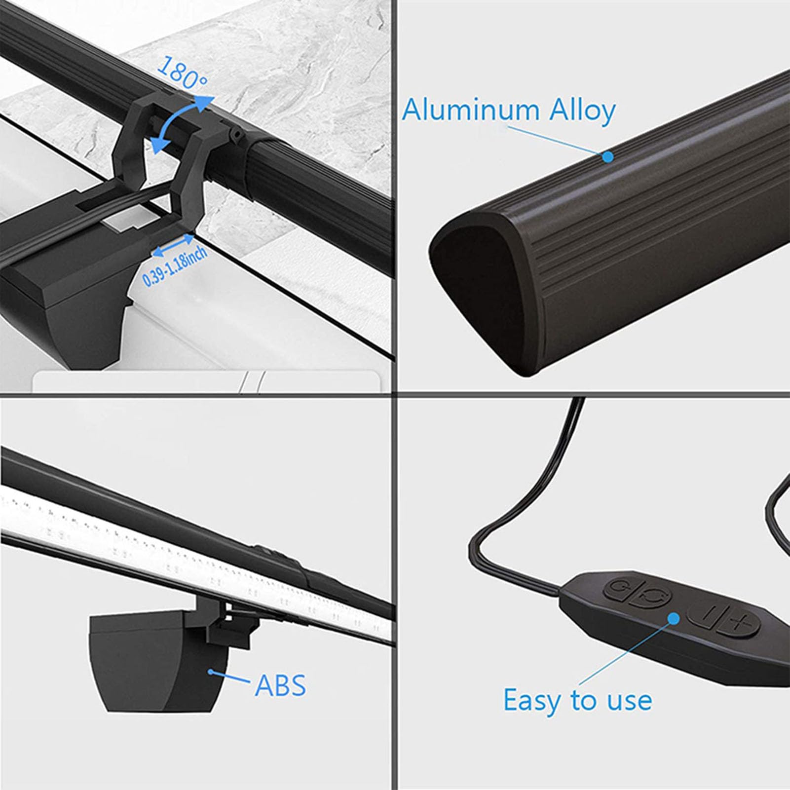 Barre Lumineuse pour écran, Lampe USB pour Ordinateur, 3 (1