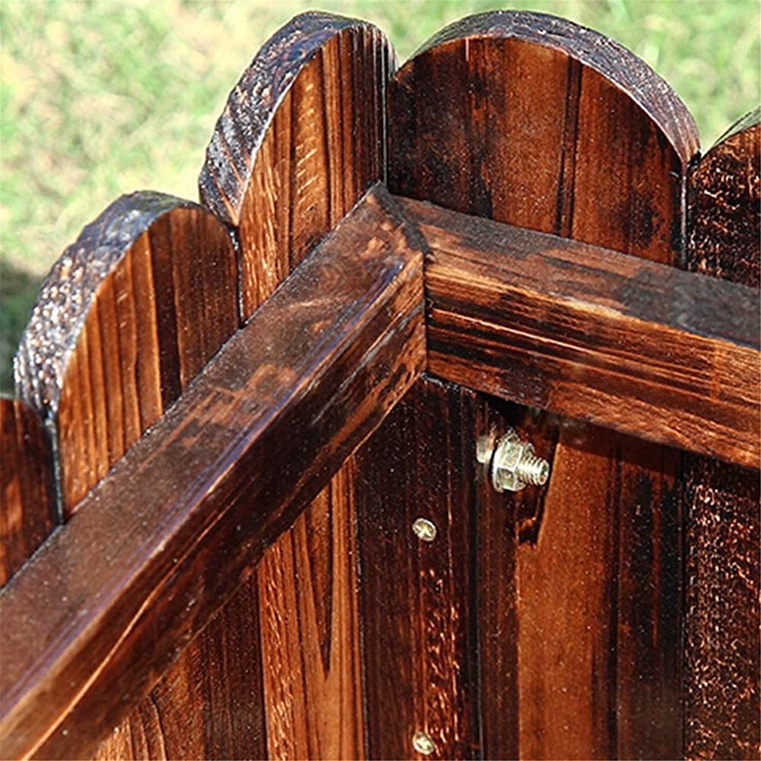 Fioriera da giardino rialzata con rack di stoccaggio, facile da montare, aiuola rialzata per verdure, vaso da fiori rettangolare per esterni, con foro di drenaggio, supporto per piante per piantare