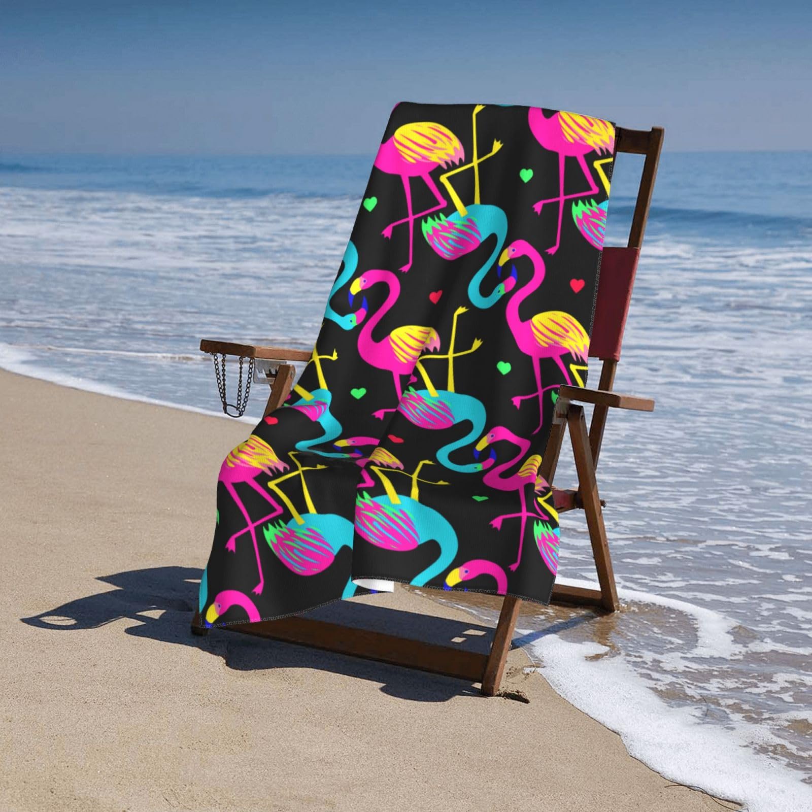 VOOHDDY Grande Serviette De Plage Amusante En Microfibre