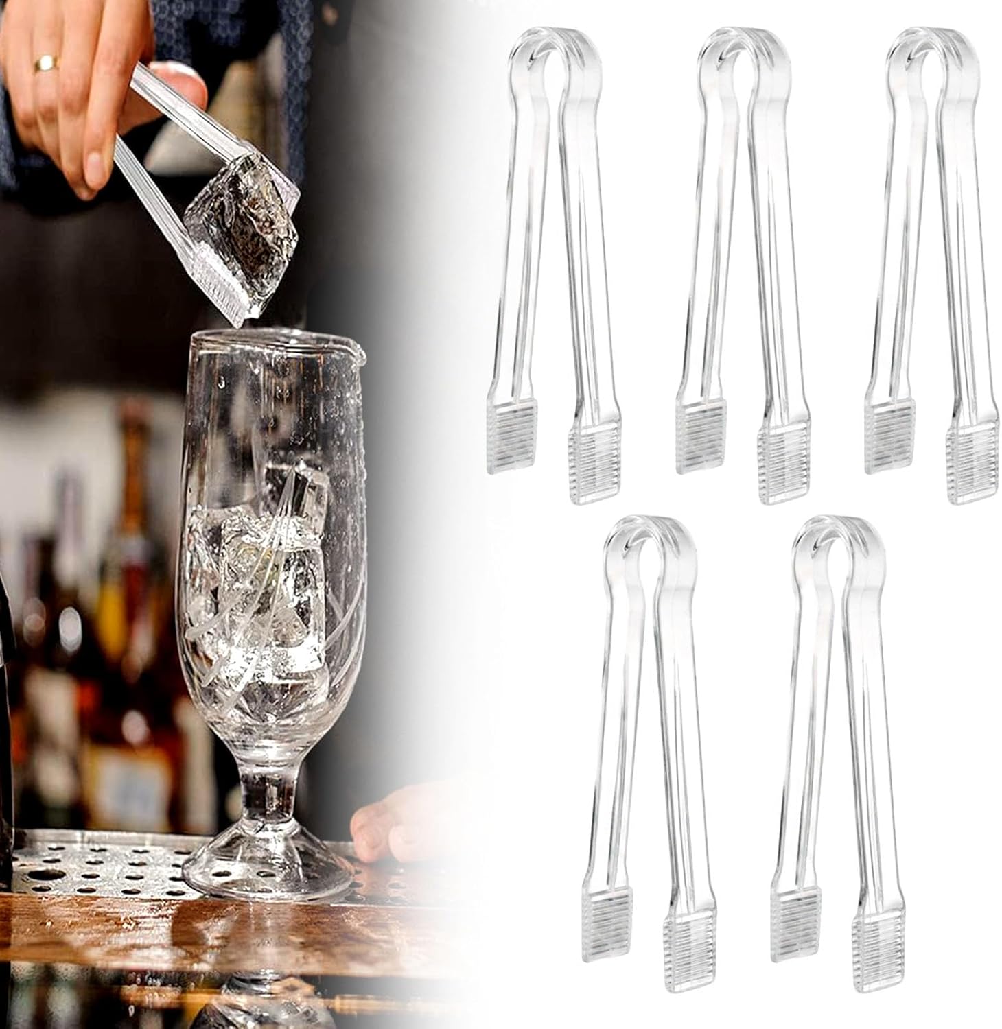 Plastic Serving Tongs, 2025 New Disposable Plastic Tongs, Disposable Serving Utensils Clear Kitchen Small Utensils for Party Food Buffet Salad Barbecue Food Ice, 6.3 Inches (5) Plastic Serving Tongs, 2025 New Disposable Plastic Tongs, Disposable Serving Utensils Clear Kitchen Small Utensils for Party Food Buffet Salad Barbecue Food Ice, 6.3 Inches (5)