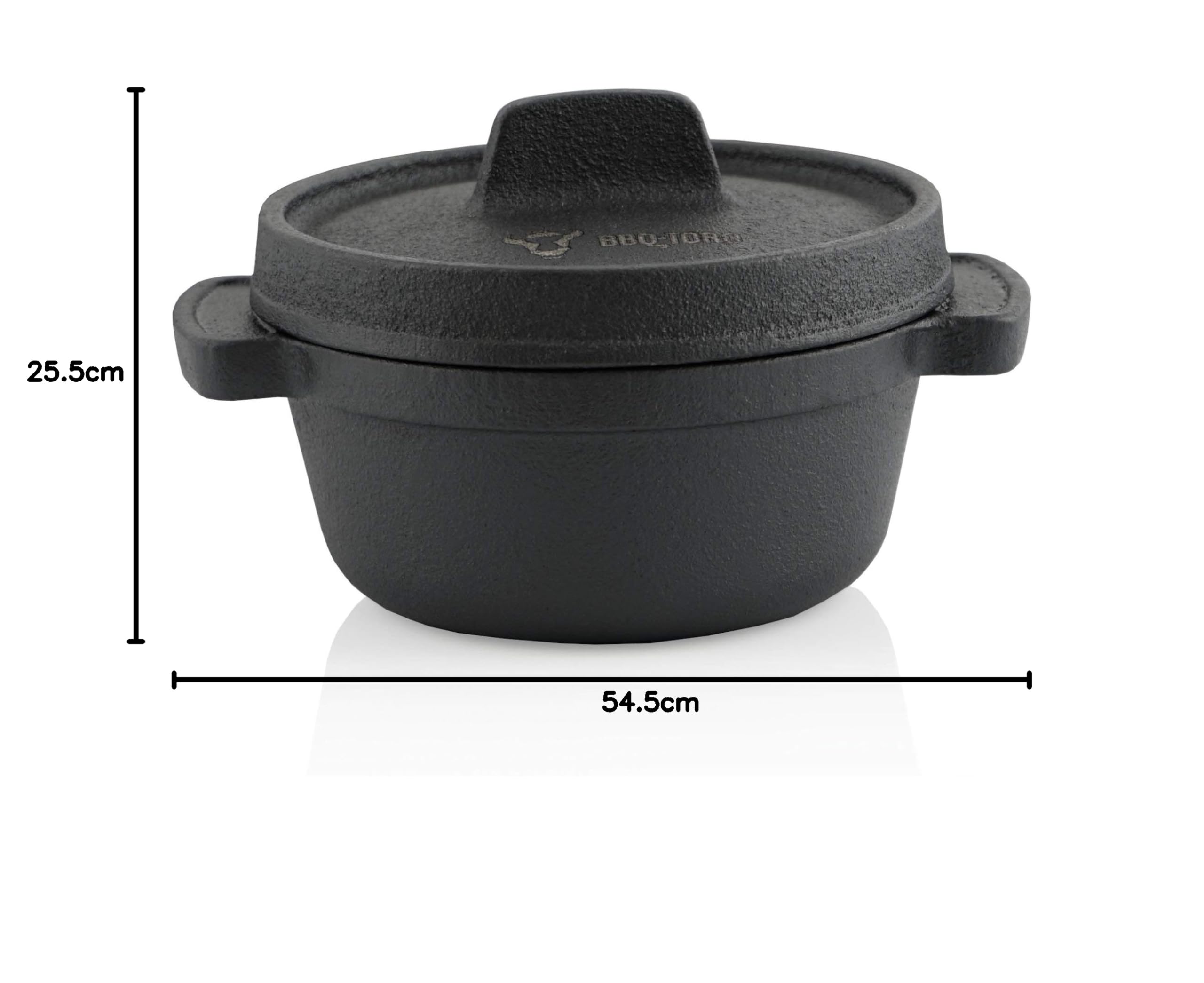 BBQ-Toro Mania Family Lot de 19 cocottes en fonte dans une boîte en bois | Avec marmite et plus | Fonte – Déjà cuite | Grill, Dutch Ovens, casserole à barbecue