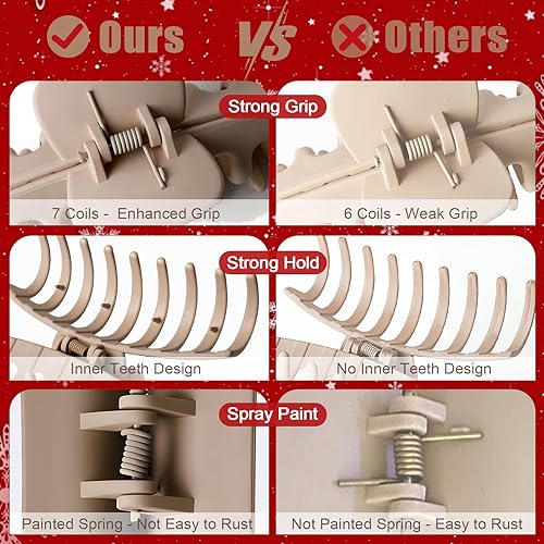 Miniatura 41 de TOCESS Paquete de 8 pinzas grandes negras para el cabello para mujer, pinzas grandes para cabello fino y rizado, agarre fuerte de los años 90, 4.33