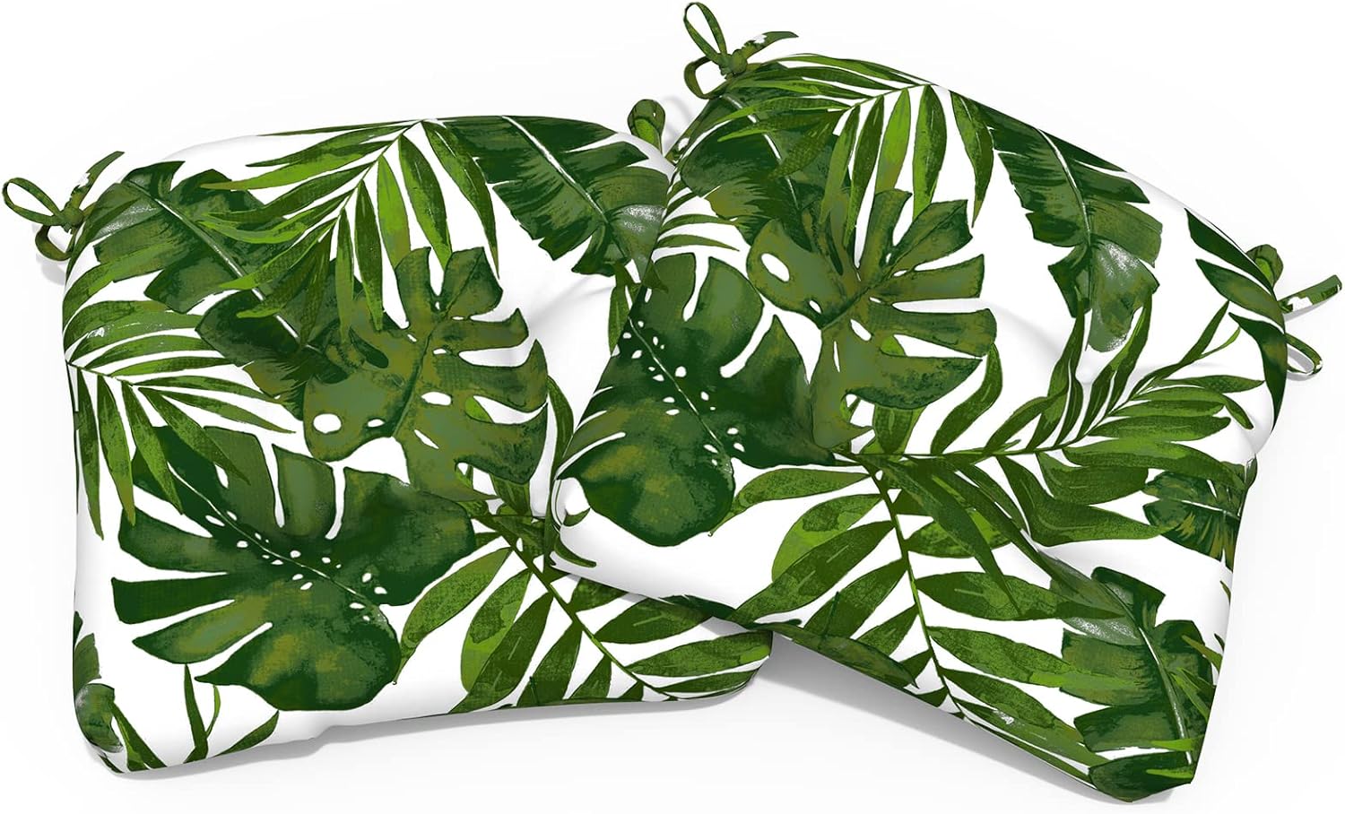 TWLEAR Indoor/Outdoor Wicker Chair Cushions, UShape Tufted Patio Seat Cushions All