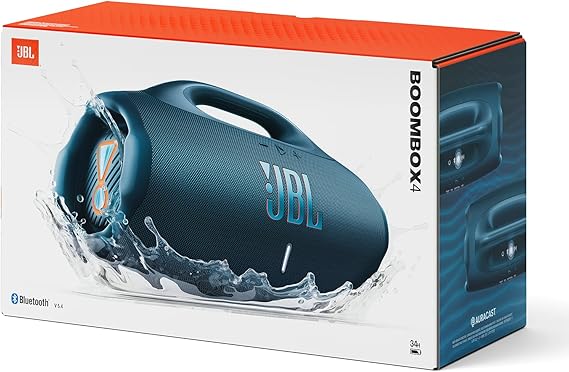 JBL Boombox 4, Bluetooth Speaker, IP67, Blue