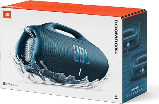 JBL Boombox 4, Bluetooth Speaker, IP67, Blue