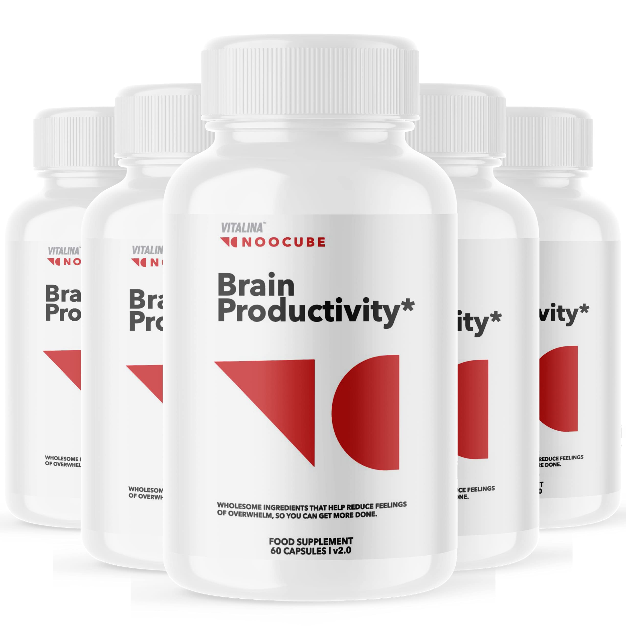 Amazon.com: (5 Pack) Official Noocube Brain Productivity, Max Strength  Brain Booster Supplement Pills, Advanced Cognitive Support, 5 Bottle  Package (300 Capsules) : Health & Household