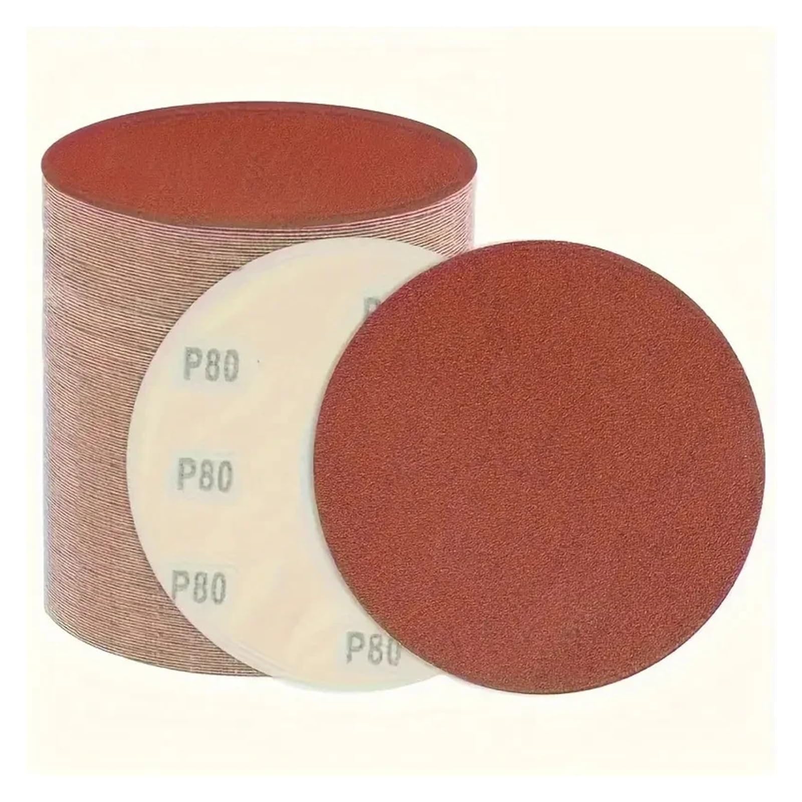 150 Uds 7 pulgadas 180,0mm papel de lija disco lijado carpintería pulido herramientas Accesorios Para Lijadora(Red-p240)