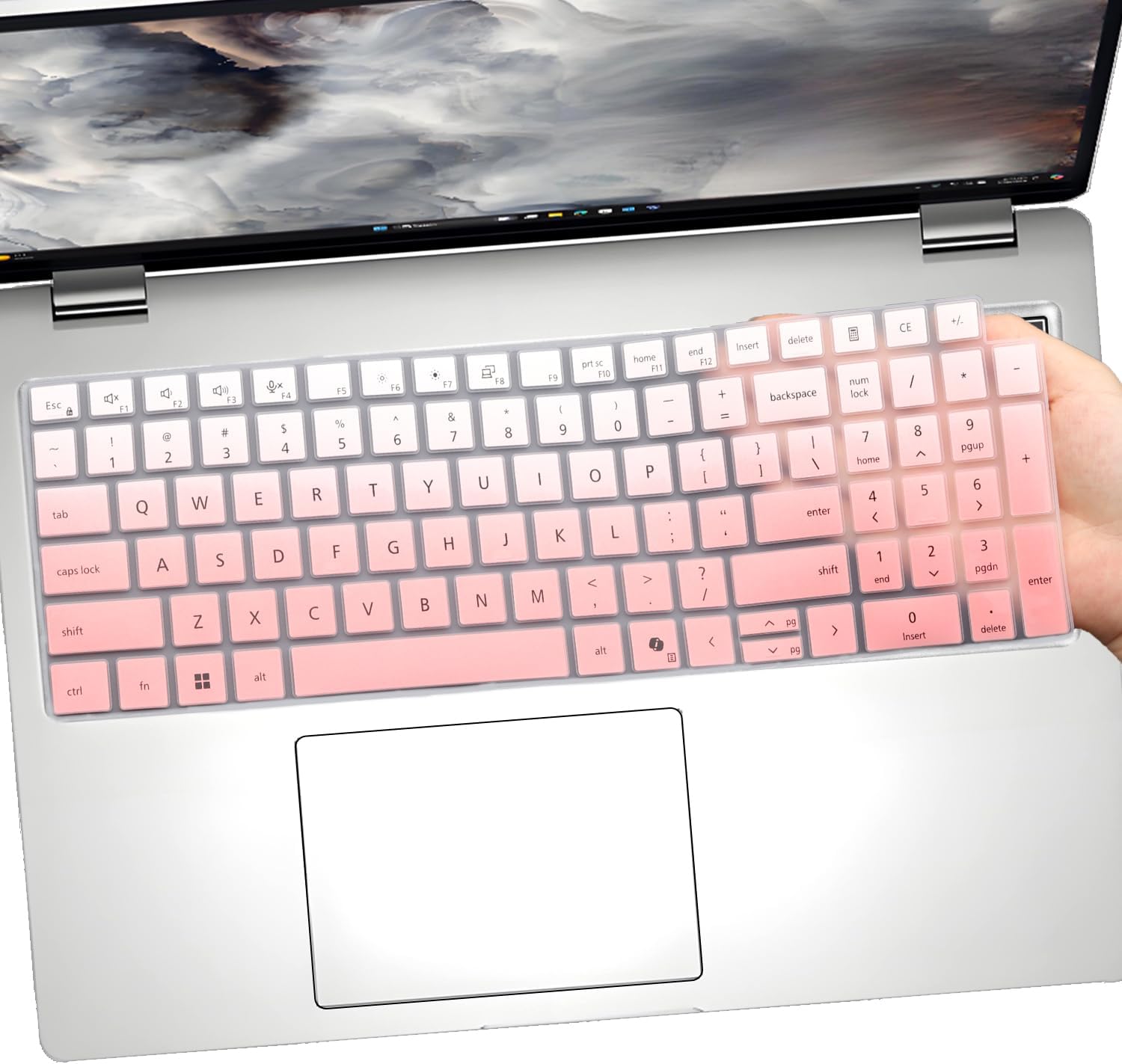 Keyboard Cover for 16" Dell Pro 16 PC16250 PC16255/ Pro 16 Plus PB16250 PB16255/ Pro Max 16 MC16250 MC16255, 2026-2024 Dell Pro Max 18 Plus MB1825 18'' US Protective Keyboard Skin-Clear image 5