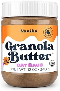 Oat Haus Organic Vanilla Granola Butter | Peanut-free, Almond (Tree-Nut) Free, & School-Safe (Top 8 Allergen Free) | Sunflower Seed & Cookie Butter Alternative | 12 oz (1 Jar)