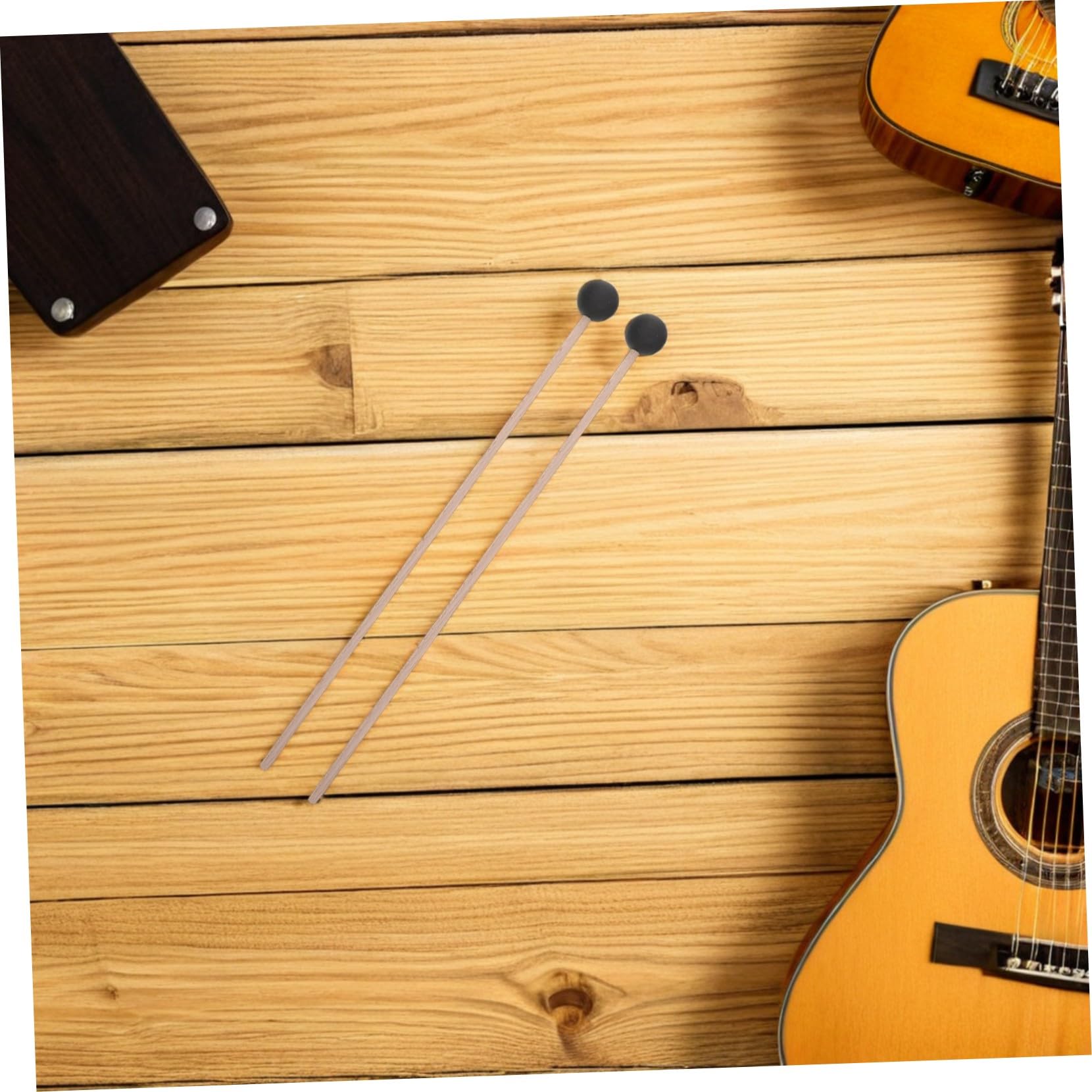 ibasenice Holz-drumsticks mit Nylon-bürsten Schlagzeug Inklusive Besen Schlägeln und Aufbewahrungstasche für Percussion-instrumente