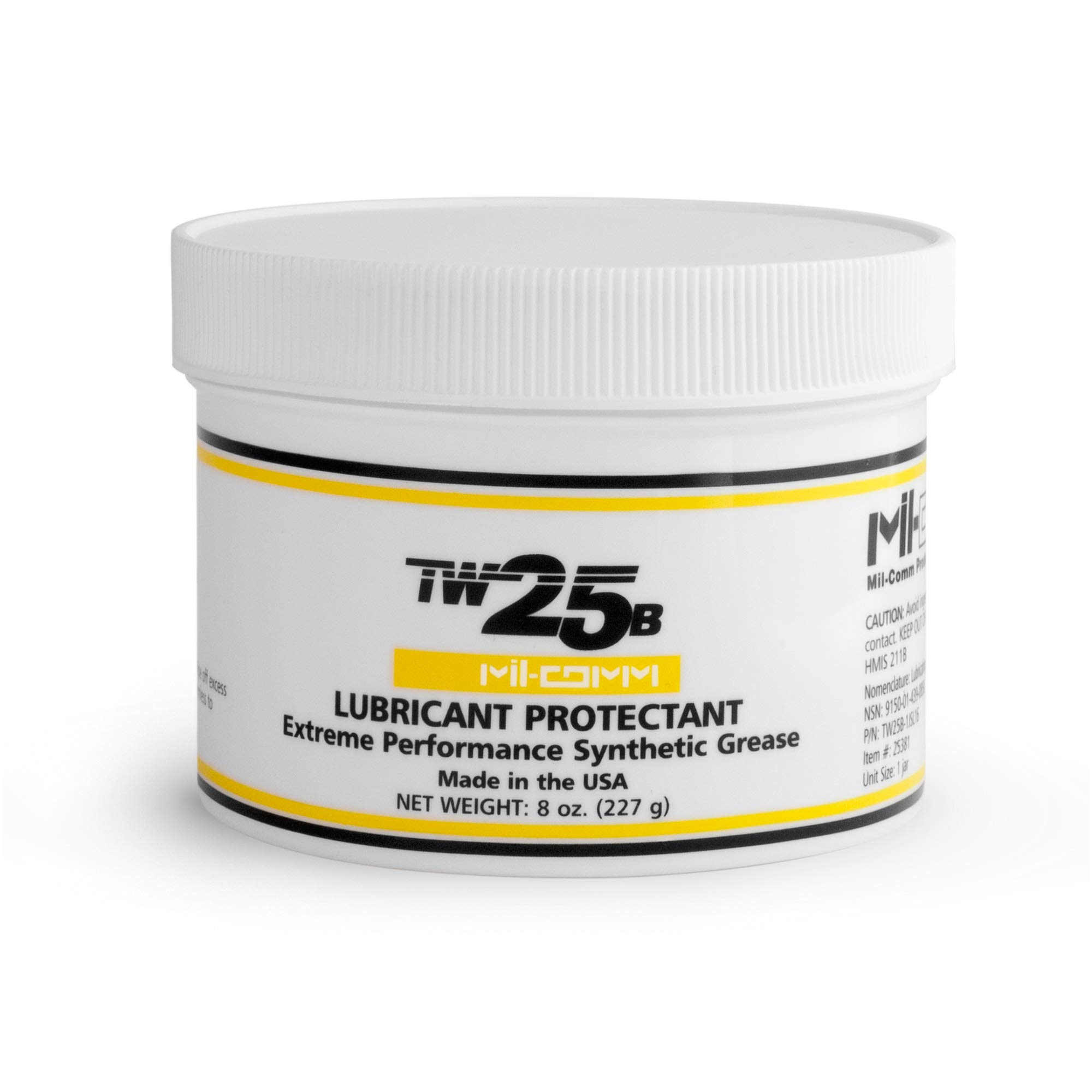 TW25B Gun Grease 8-Ounce Tub, Synthetic Lubricant