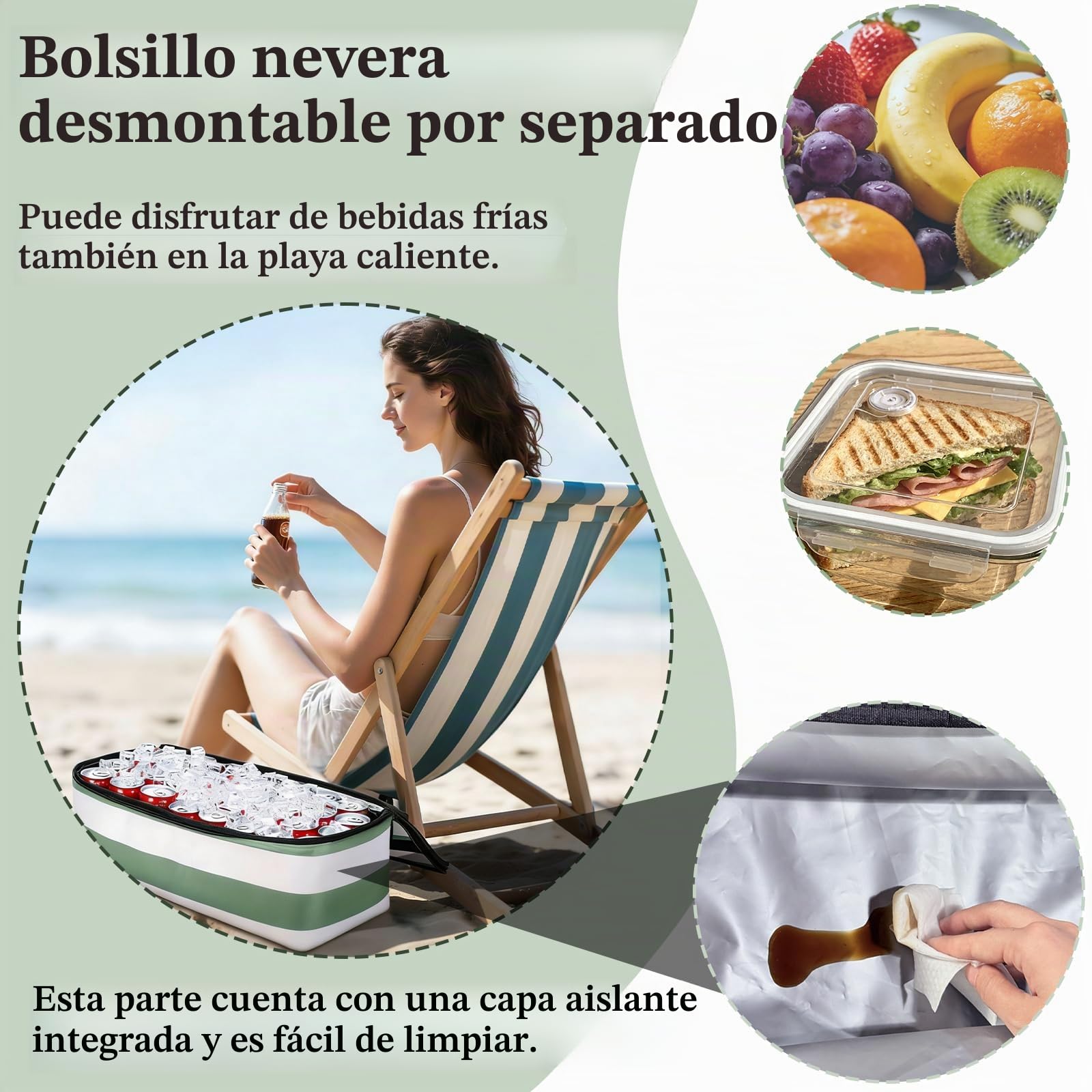 Bolsa Playa, 50 x 29 x 49cm Bolsas Grandes XXL Familiar, Familiar Bolsa Playa para Mujer, Sauna Bolsa de Viaje Plegable, Beach Bag Extra Grande con Cremallera, para Piscina, Picnic