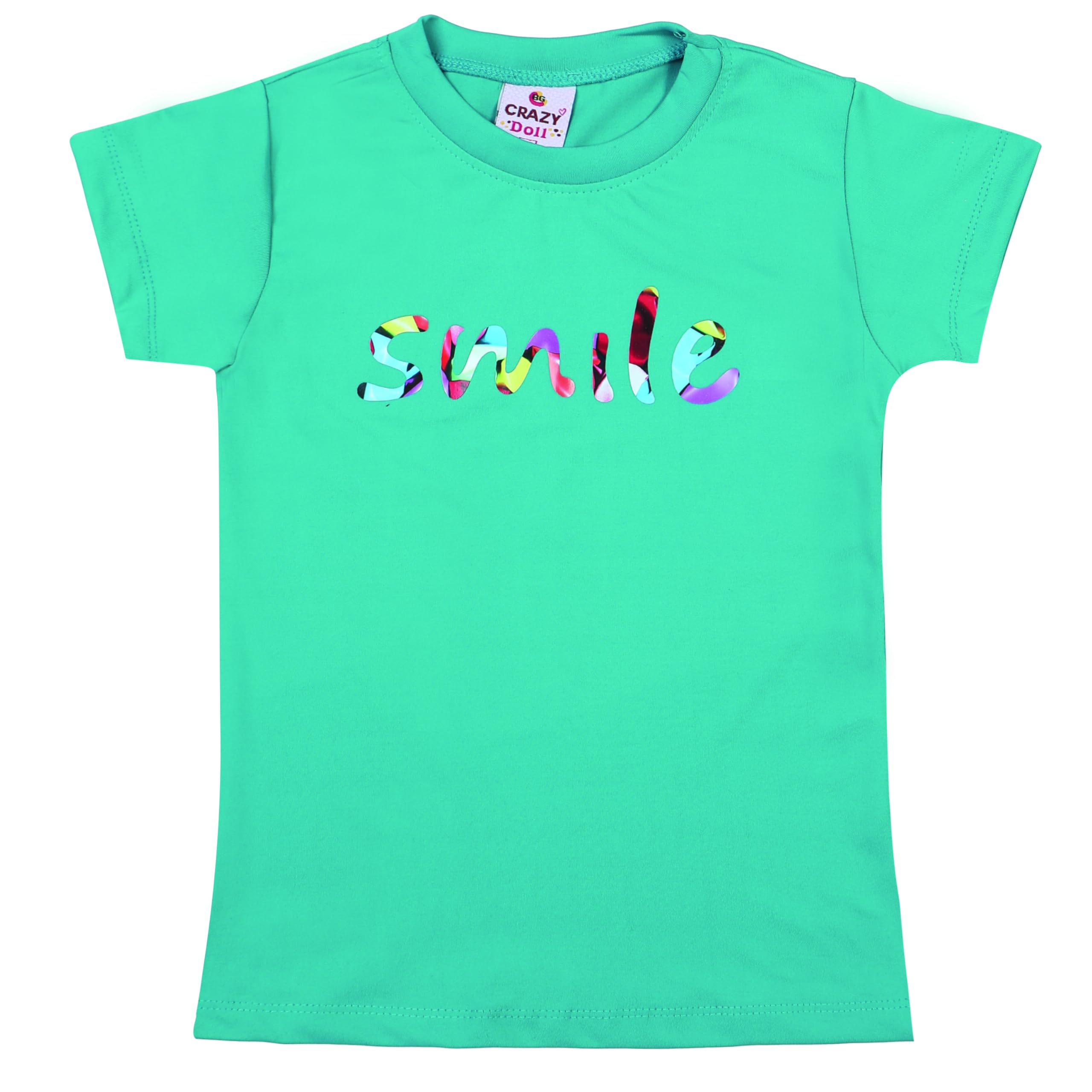 BG - ORIGINAL crazyGreen Colour Premium Girls T-Shirt