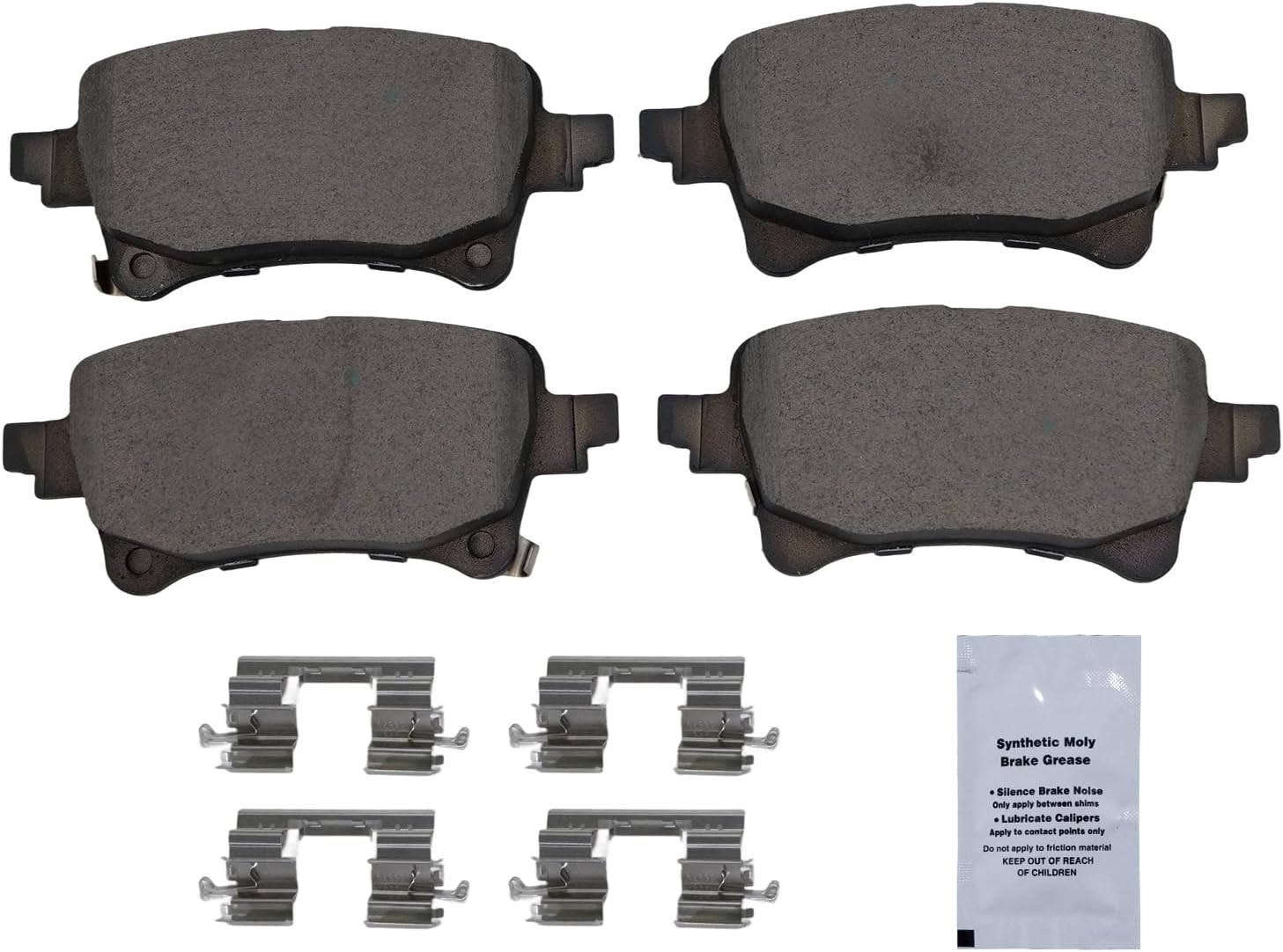 HUSCH D2233 Rear Ceramic Brake Pads Kit Fit For Jeep Gladiator 2021-2024