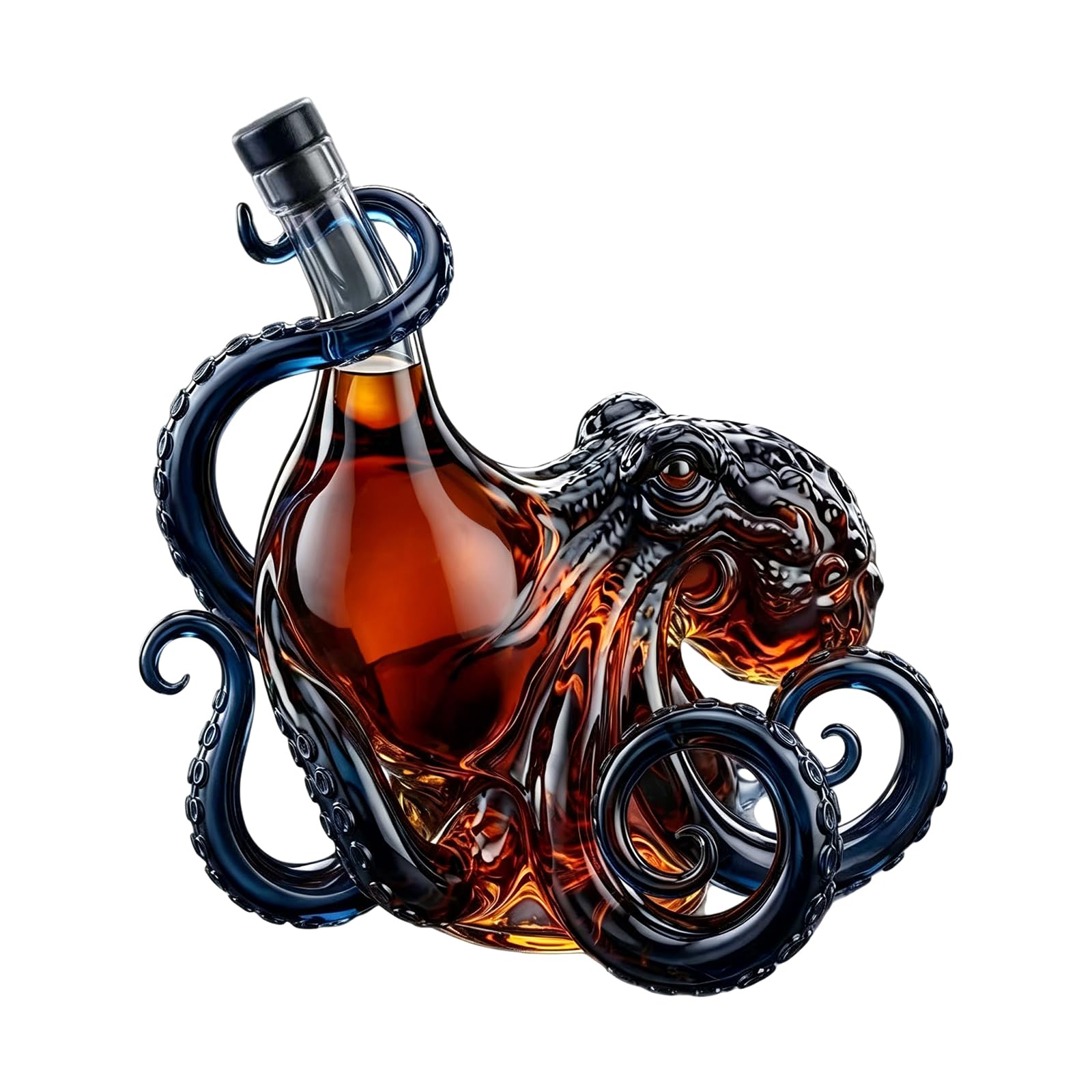 Decantador de whisky de pulpo para impresionar a tus invitados en fiestas y cenas
