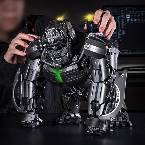 Miniatura 6 de UNCLE BRICK King Kong Mecha - Juego de construcción de robot transformador para adultos, compatible con transformación de Lego, Godzilla x Kong