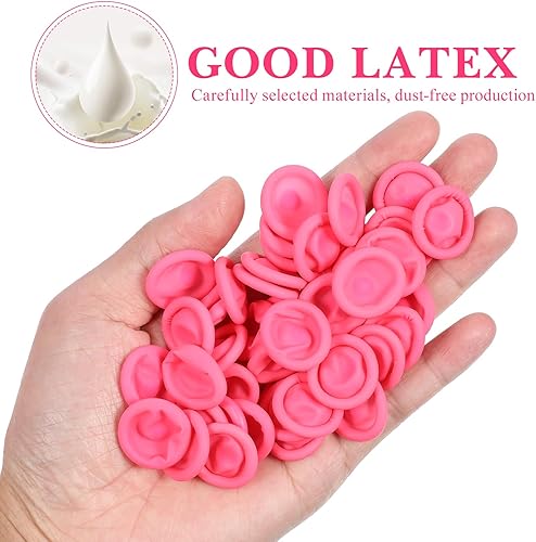 Miniatura 5 de EXCEART Protector de goma antiestática para la punta de los dedos, 600 unidades (rosa)