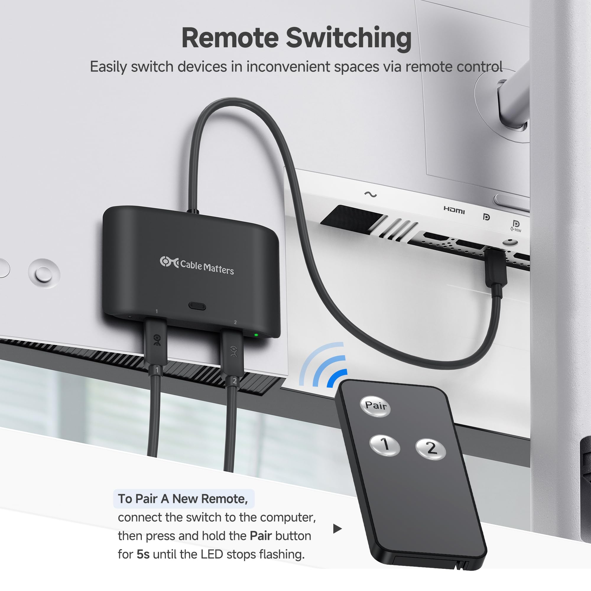 Amazon.com: Cable Matters 20Gbps USB C KVM Switch for 2 Computers