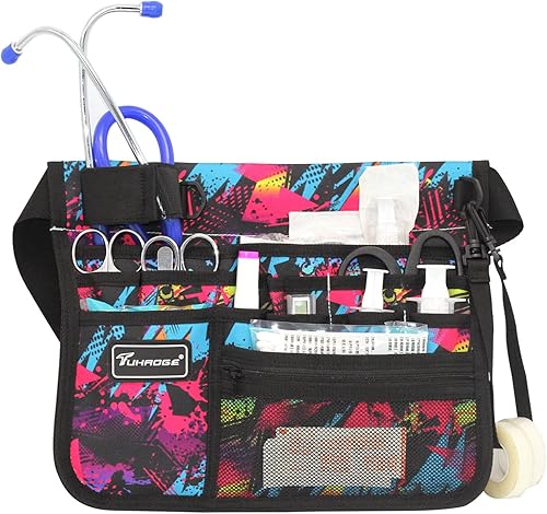 Vista 16 de Bolsa de almacenamiento de enfermera Bolsa de almacenamiento multifuncional para enfermeras, kit médico Bolsa de cintura práctica bolsa de SL46BH