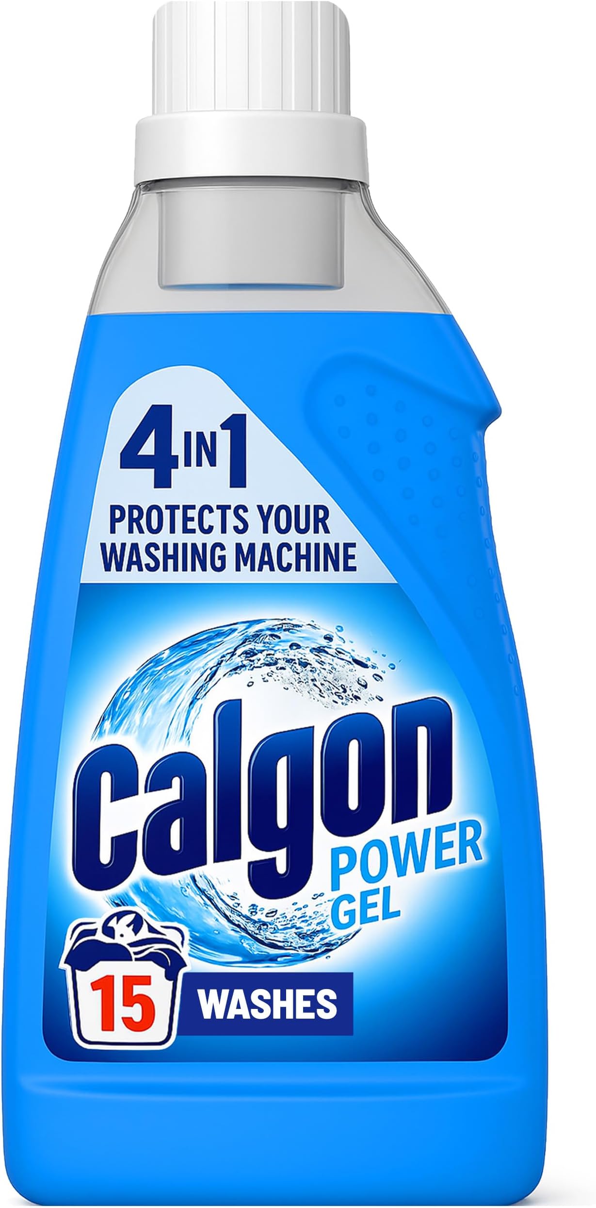 4-in-1 Washing Machine Cleaner and Water Softener Gel 750 ml, Removes Limescale, Residue, Dirt, Rust & Malodours, Deep Clean