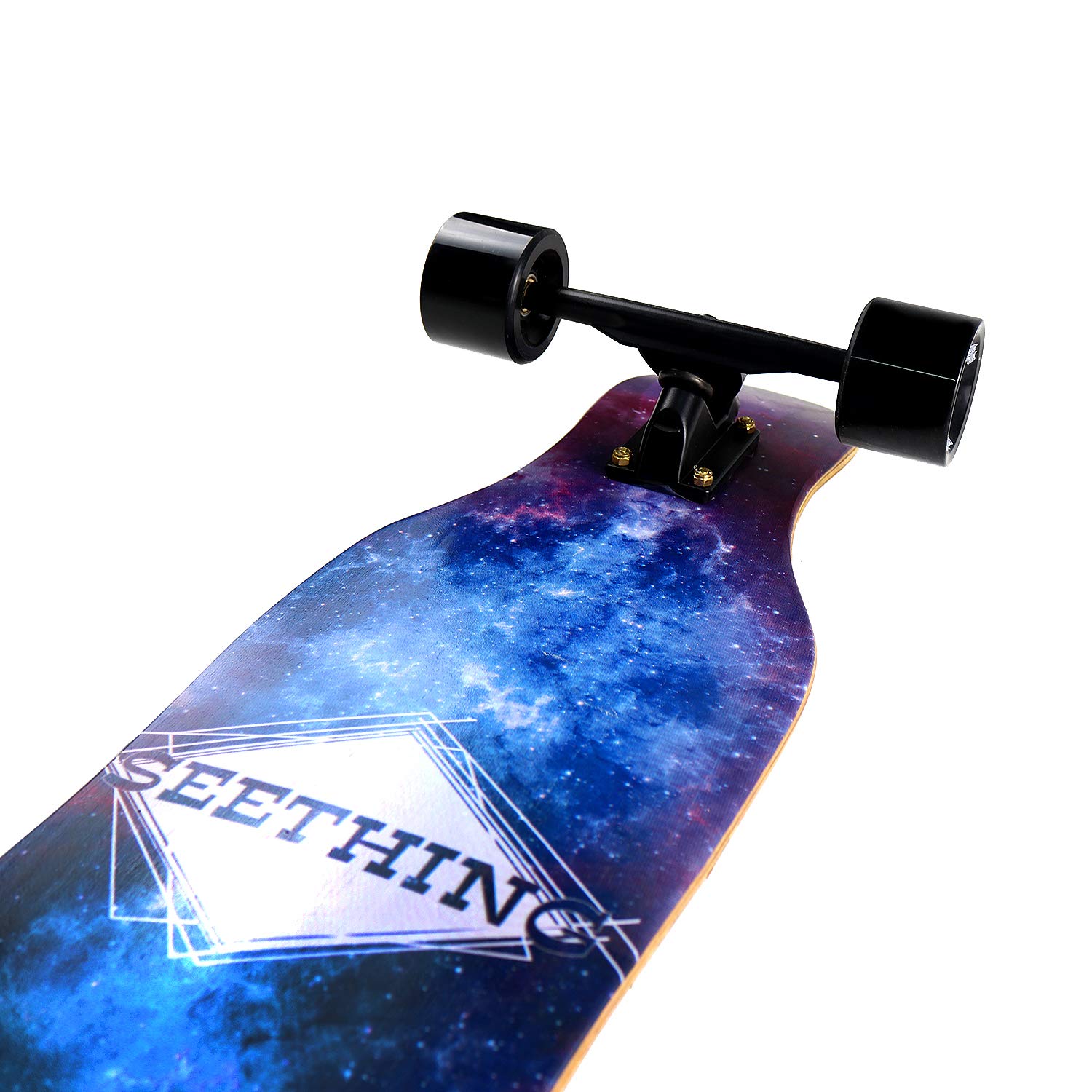 DINBIN 41 Inch Drop Through 8 Ply Maple Complete Longboards Skateboard