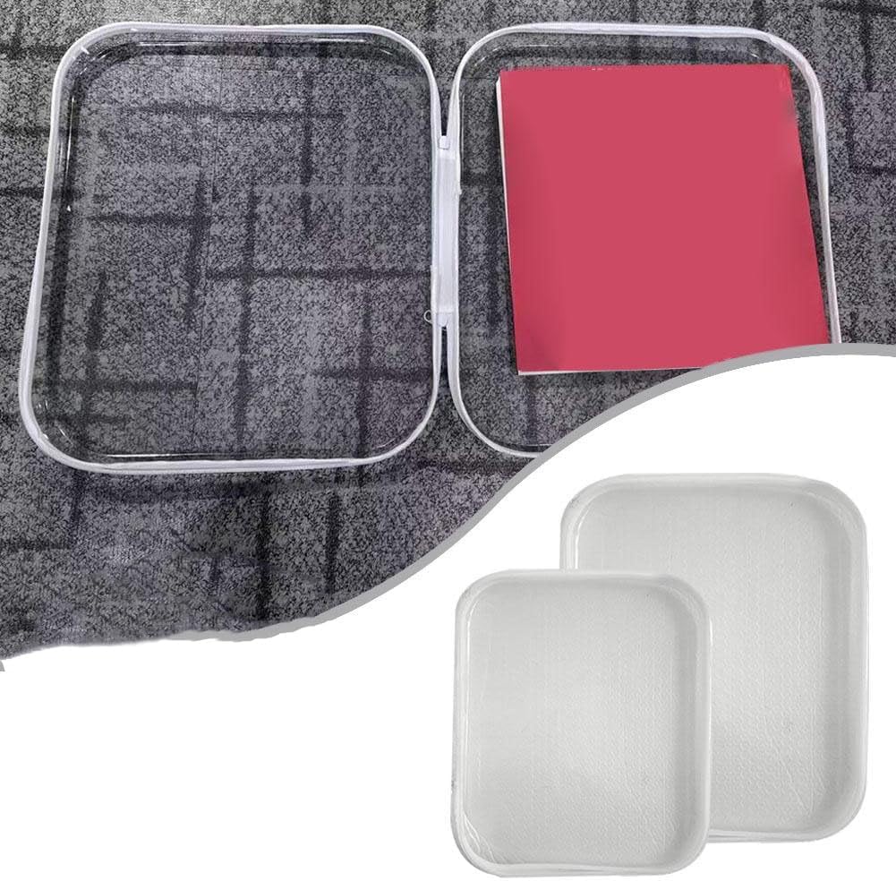 YiokiiZippered Pouch Hard Stackable Storage Bins Toy Storage Organizer Hard Plastic Clay Storage Organizer Case,Clear Stackable Storage Bins, Pencil Case